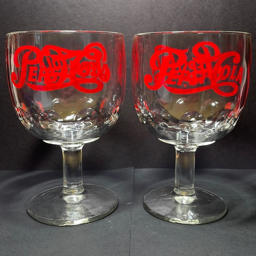 Vintage Pepsi-Cola Goblets